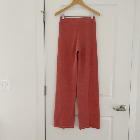 White Fox Boutique Unconditional Knit Flare Pants Terracotta - Picture 5 of 7